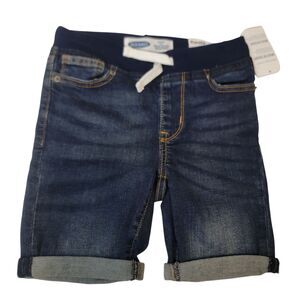 Old Navy Shorts Boys Small Blue Karate Slim Jean Shorts NWT Stretch